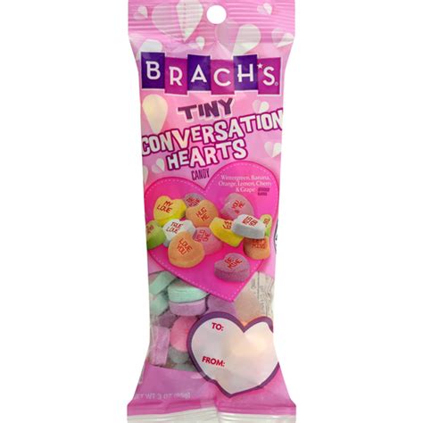 Brachs Candy Conversation Hearts Tiny Packaged Candy Houchens My Iga