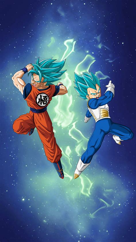 Goku And Vegeta Anime Ball Dragon Ssb Super Hd Phone Wallpaper