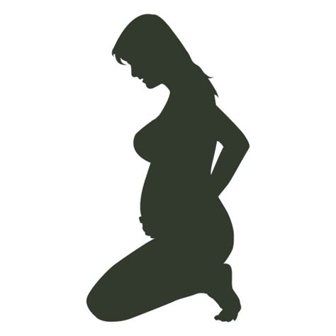 Silueta De Mujer Embarazada Pegada Descargar Png Svg Transparente My