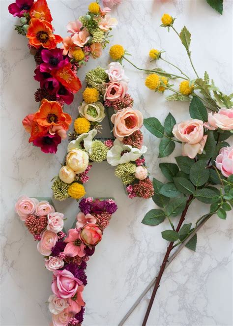 Floral Letters Diy Diy Floral Marble Letters Green Wedding Shoes