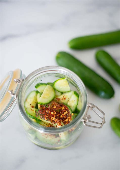 Quick Pickled Asian Cucumbers — Mixed And Measured Pickling Recipes