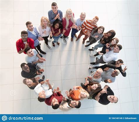 Multi Ethnic Diverse Group Of People In Circle Stock Photo Image Of