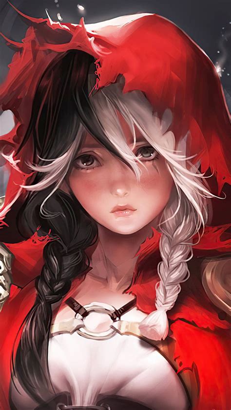 Girl As Little Red Riding Hood Fantasy Ultra Red Riding Hood Anime Hd