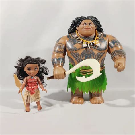 Disney Moana Large Mega Maui Doll Toy Lot Action Figure 10 Hasbro 14 10 Picclick