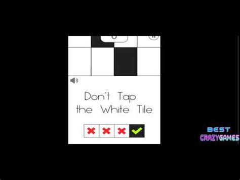 Dont Tap The White Tile Walkthrough BestCrazyGames YouTube