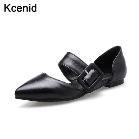 Kcenid New Summer Fashion Womens Flat Shoes Sexy Pointed Toe Buckle