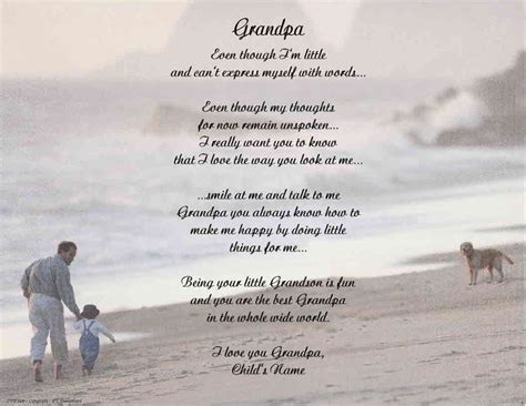 Download Grandpa Grandfather Personalized Poem Gift From Little Boy ...