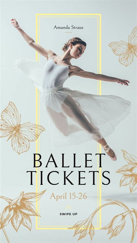 Passionate Ballet Dancer — Create A Design Dance Poster Design Dance