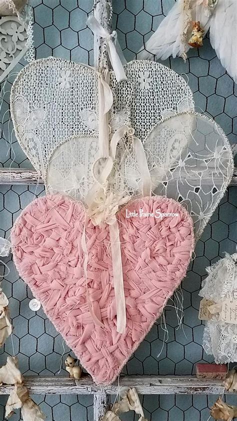 Vintage Wire Hearts Wire Lace Hearts Pink Heart Vintage Hearts