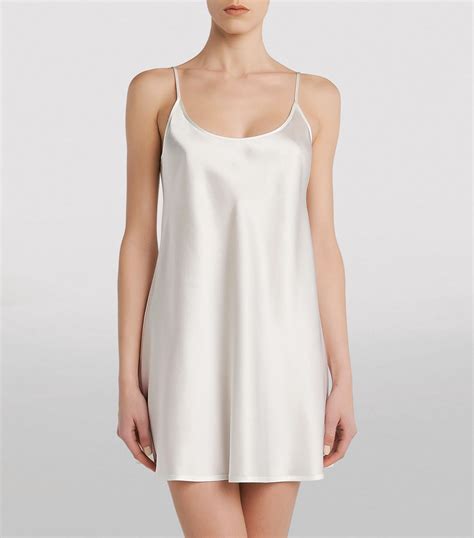 La Perla Ivory Entry Silk Short Slip Dress Harrods Uk