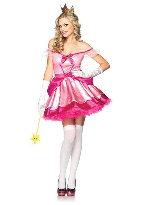 Sexy Pretty Princess Peach Toadstool Womens Adult Halloween Costume