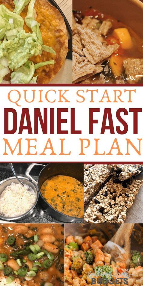 Daniel Fast Meal Plan Menu With Recipes And Pdf Download In 2020 With