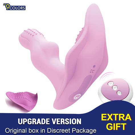 Wearable Butterfly Dildo Vibrator Adult Sex Toys For Women G Spot Clitoris Stimulator Wireless