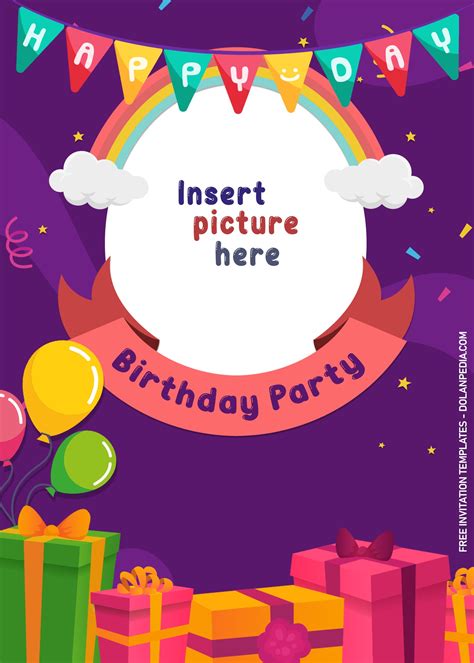10 Children Birthday Invitation Templates For Fun Kids Birthday Party