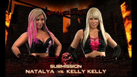 WWE Smackdown Vs RAW Xbox Natalya Vs Kelly Kelly Normal Submission Match YouTube