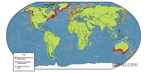 Map Of Worlds Kelp Forests Illustration Twinkl