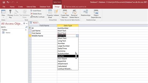 How To Create Database Table In Ms Access Gambaran