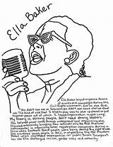 Coloring History Baker Month Ella Angelou Maya Ruby Bridges Drawing Rights Civil Printable Getcolorings Sheets Getdrawings Movement Colorings Template Poet sketch template