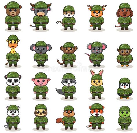 Cute Cartoon Army Officer Stock Illustrations 576 Cute Cartoon Army