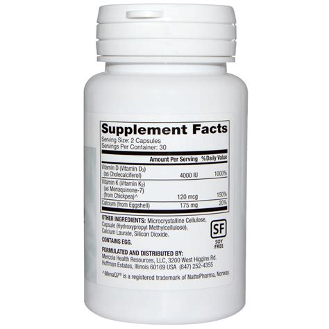 Vitamin d cofactors play an important role in proper vitamin d absorption, including vitamin k2, magnesium, zinc, and boron. Dr. Mercola, Calcium with Vitamins D & K2, 60 Capsules - iHerb