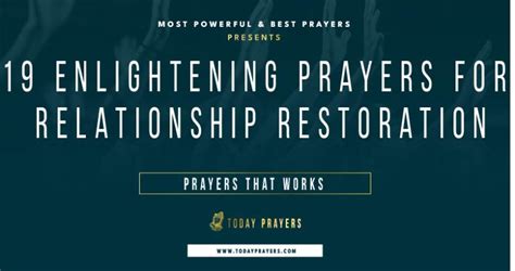 19 Enlightening Prayers For Relationship Restoration