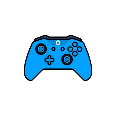 Blue Controller Gamer Xbox One Icon Free Download