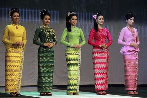 Myanmar Traditional Dress National Costume Myanmar River Cruises