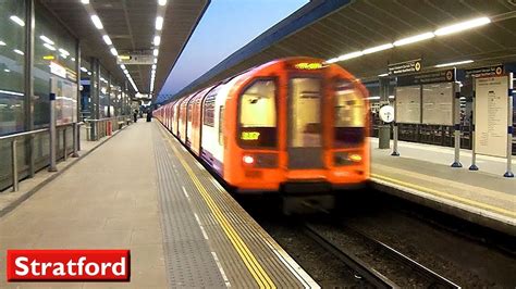Stratford Central Line London Underground 1992 Tube Stock Youtube