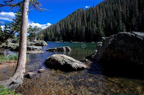 Emerald Lake In Rocky Mountain National Park Stock Foto Image Of