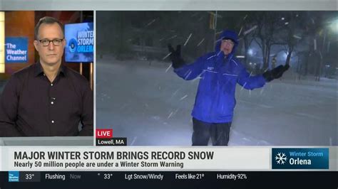 The Weather Channels Winter Storm Coverage On Winter Storm Orlena