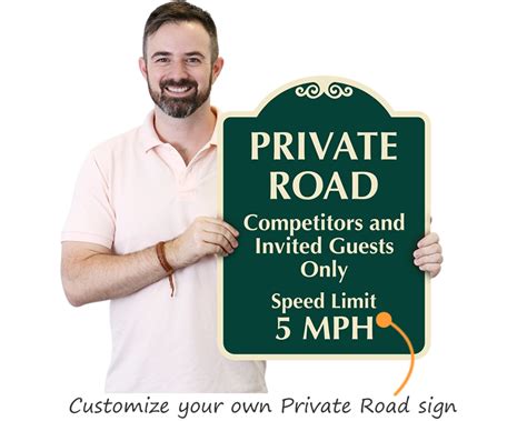 Designer Private Road Signs