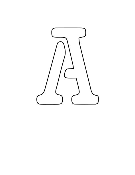 Free Printable Letter Stencils Letter A Stencil Freebie Finding Mom