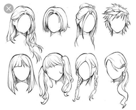 Cabello Anime Mujer Largo Para Dibujar Drobetaturnuseverin