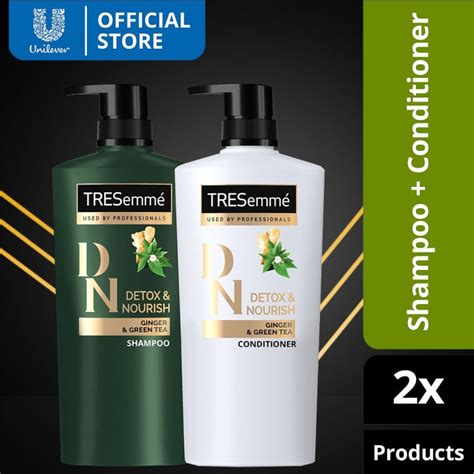 Tresemmé Shampoo And Hair Conditioner For Fresh Hair Detox And Nourish