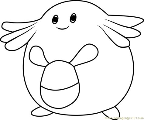 Chansey Pokemon Coloring Page