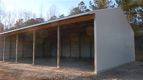 We offer building packages and installed buildings with attic trusses, lofts, and clear span second floors up to 30' in width. 5 Day Pole Barn Build - YouTube