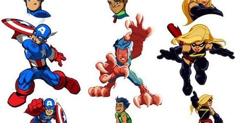 Super Hero Squad Captain America Ms Marvel 570×428 Pin Ups