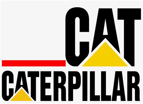 Caterpillar Logo Png Transparent On Yellow Clip Freeuse Caterpillar