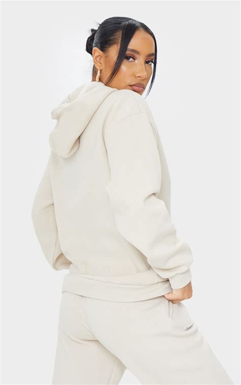 plt recycled sand est 2012 oversized hoodie prettylittlething