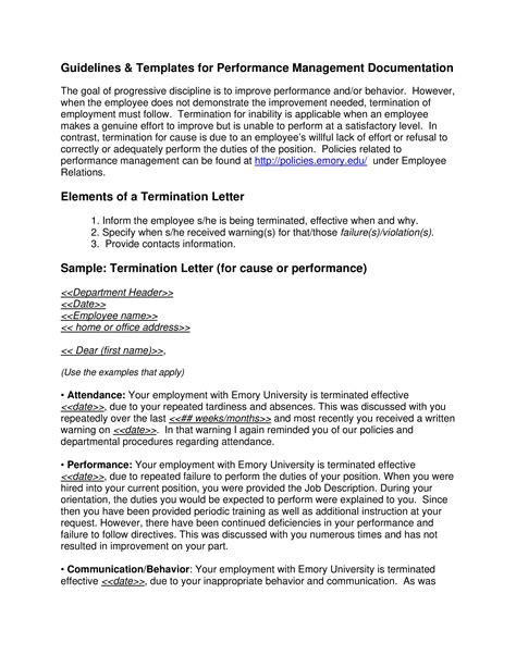 Employment termination letter is a letter that a company writes to its employee in case the organization has decided to terminate the employee. Termination Letter For Poor Sales Performance | Templates ...