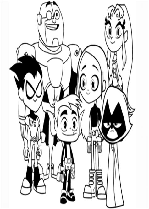 💠 Teen titans go para colorear - Dibujosparacolorear.eu