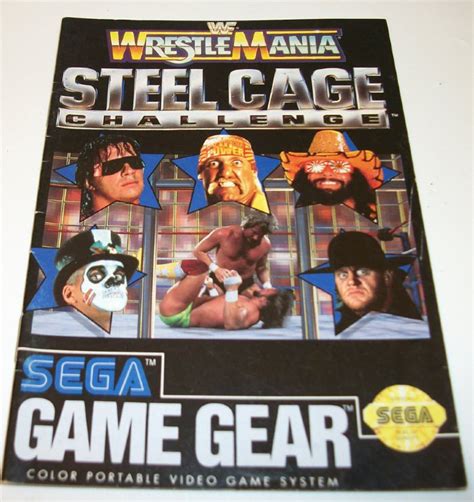 WWF WrestleMania Steel Cage Challenge Manual For Sega Game Gear