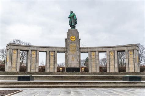 The Soviet Memorial In The Tiergarten Park Berlin Germany Stock Image