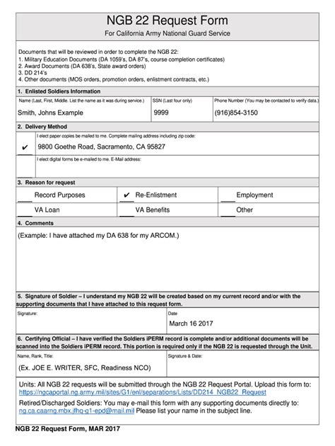 Ngb Form 22 Fill Online Printable Fillable Blank PdfFiller