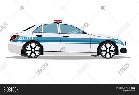 Police Car Side View Image And Photo Free Trial Bigstock