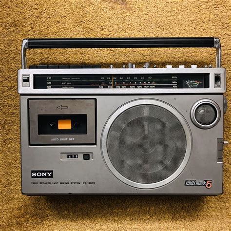 高品質の激安 SONY CF 1980 Ⅴ mark5 ラジカセ ラジオ quali ind br