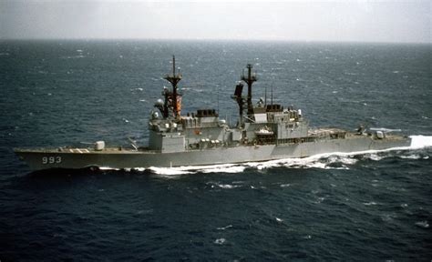 An Aerial Port View Of The Guided Missile Destroyer Uss Kidd Ddg 993