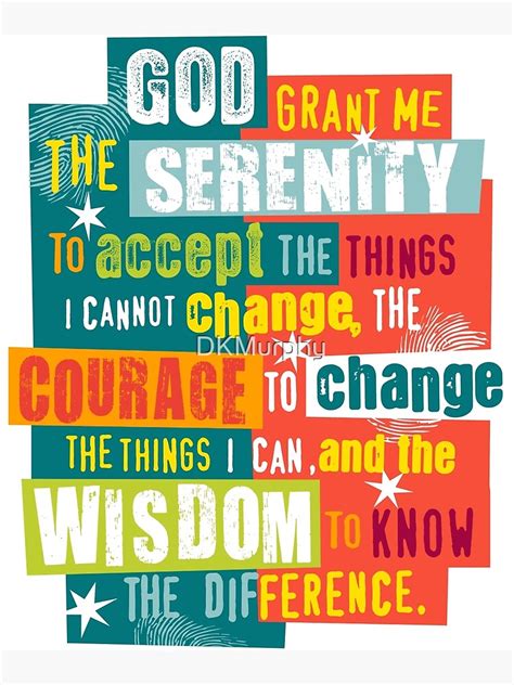 Serenity Prayer Original Graphic Design Poster For Sale By Dkmurphy