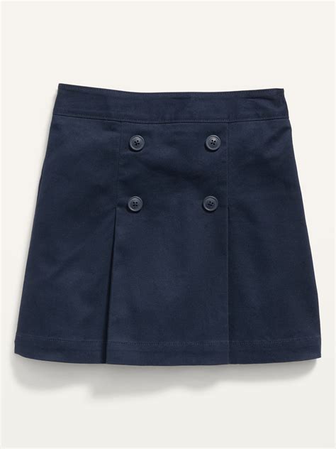 School Uniform Pleated Twill Skort For Girls Old Navy