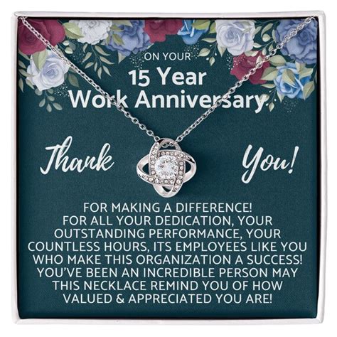 Happy 15th Year Work Anniversary 15 Year Job Work Service Etsy